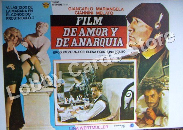 GIANCARLO GIANNINI-/ film of love and anarchy